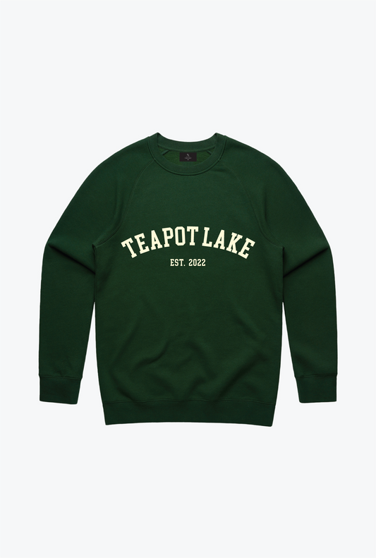 TeaPot Lake Crewneck - Forest Green