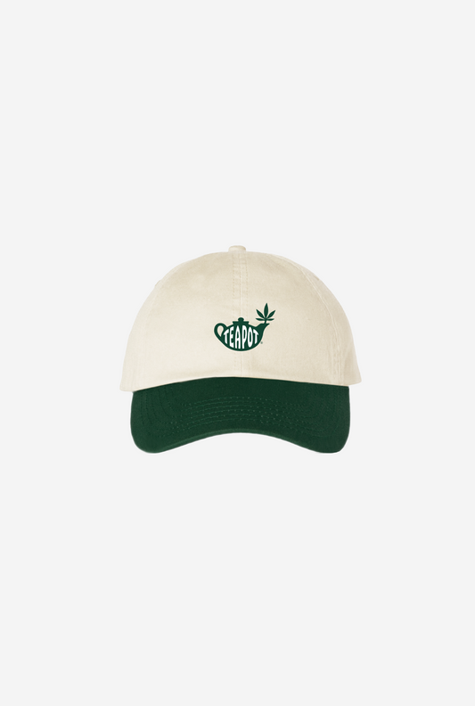 TeaPot Two Tone Camp Hat - Ivory/Green