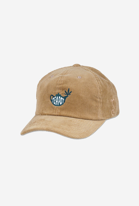 Grassroots x TeaPot – ‘Legal in Canada’ Corduroy Baseball Hat – Brown